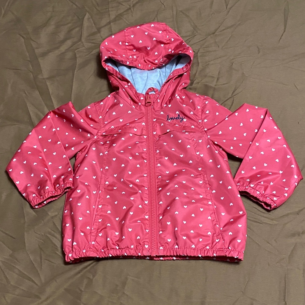 Carter's Pink Heart Raincoat for Kids